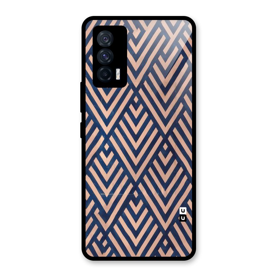 Diamond Blues Glass Back Case for Vivo iQOO 7 5G