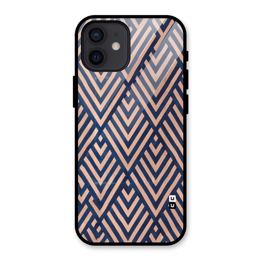 Diamond Blues Glass Back Case for iPhone 12