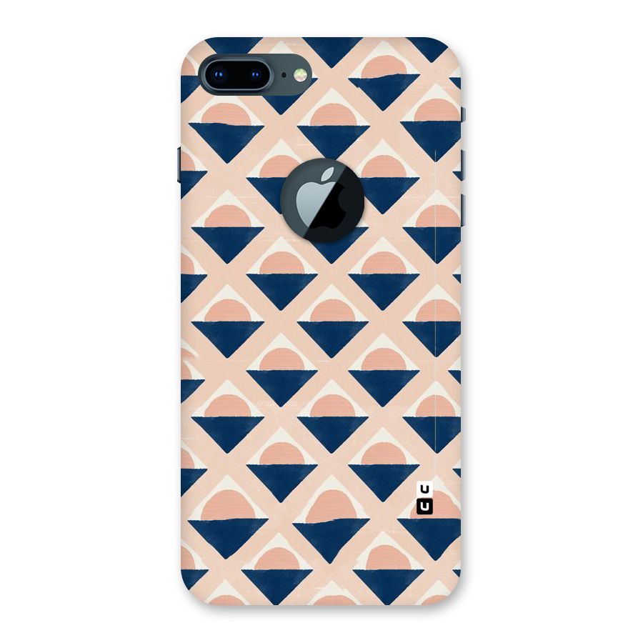 Diamond Circle Pattern Back Case for iPhone 7 Plus Logo Cut
