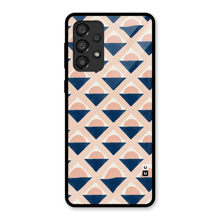 Diamond Circle Pattern Glass Back Case for Galaxy A33 5G