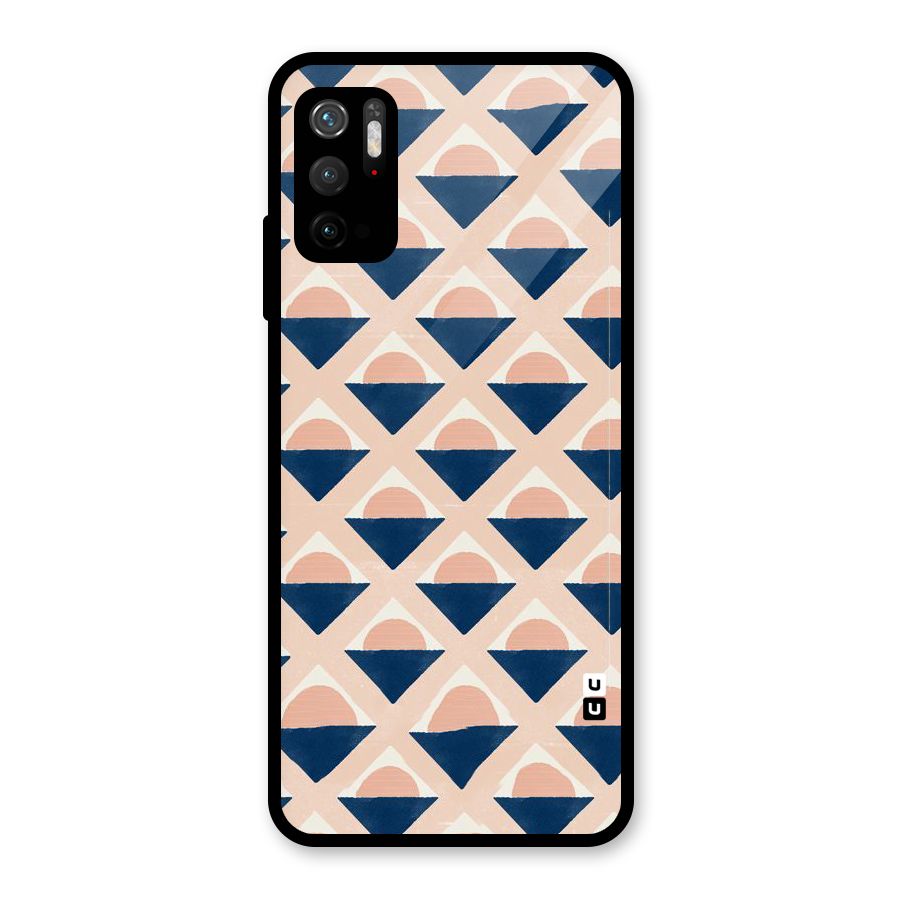 Diamond Circle Pattern Glass Back Case for Poco M3 Pro 5G