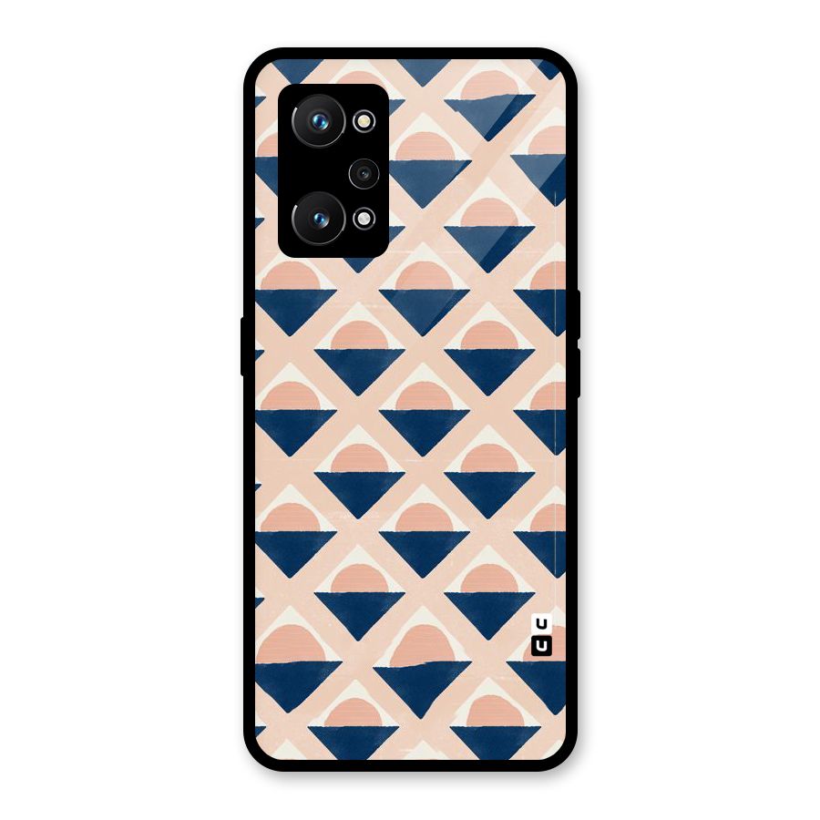 Diamond Circle Pattern Glass Back Case for Realme GT Neo 3T