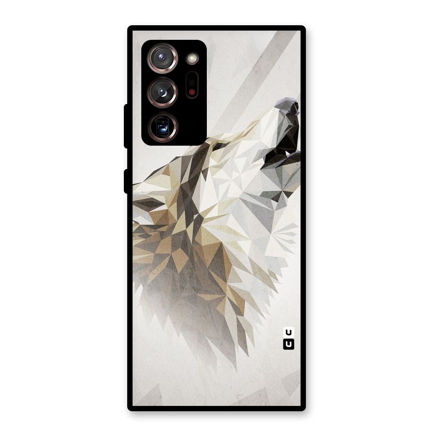 Diamond Wolf Glass Back Case for Galaxy Note 20 Ultra 5G