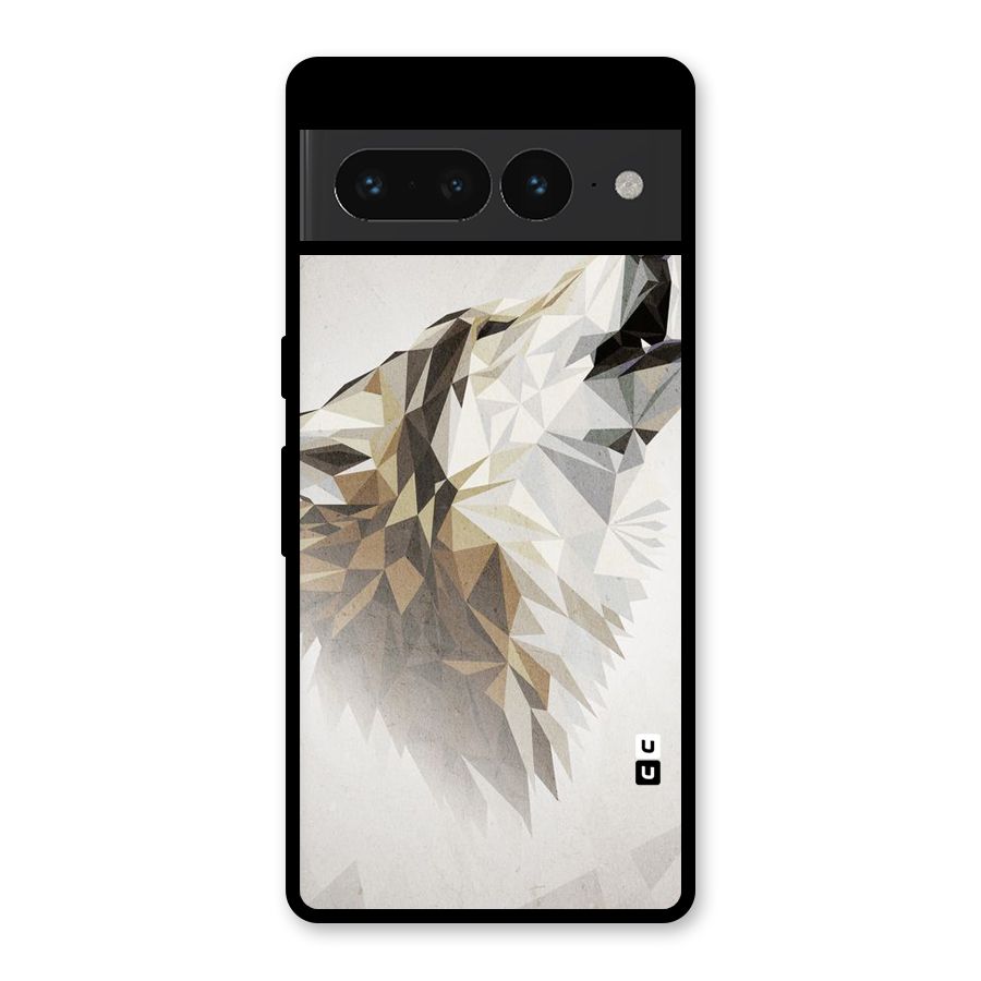 Diamond Wolf Glass Back Case for Google Pixel 7 Pro