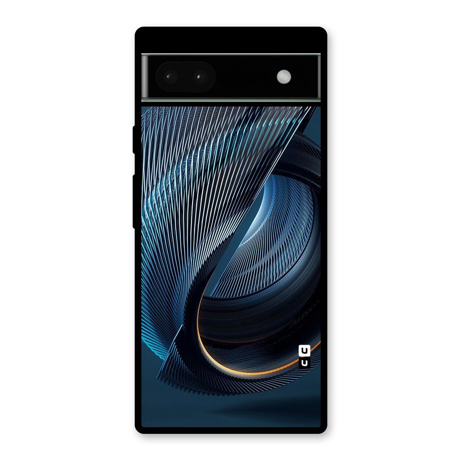 Digital Circle Pattern Glass Back Case for Google Pixel 6a