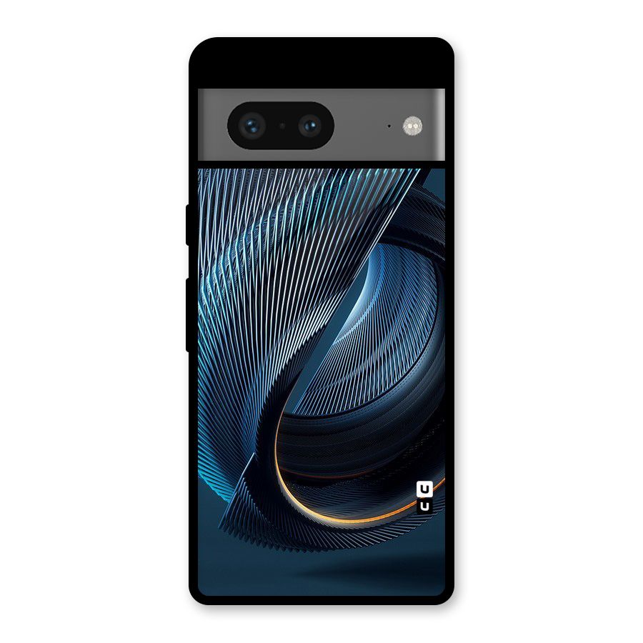Digital Circle Pattern Glass Back Case for Google Pixel 7