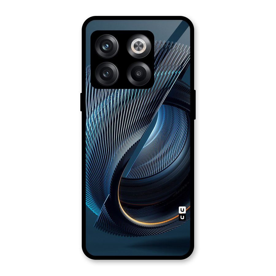 Digital Circle Pattern Glass Back Case for OnePlus 10T