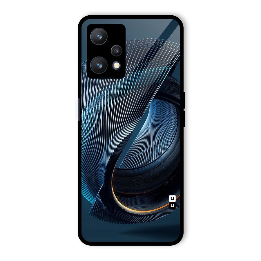 Digital Circle Pattern Glass Back Case for Realme 9 Pro 5G