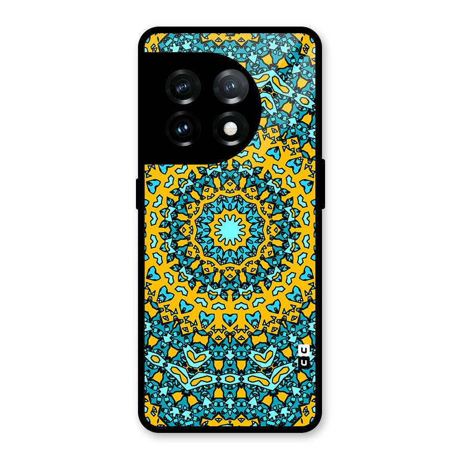 Digital Mandala Art Glass Back Case for OnePlus 11