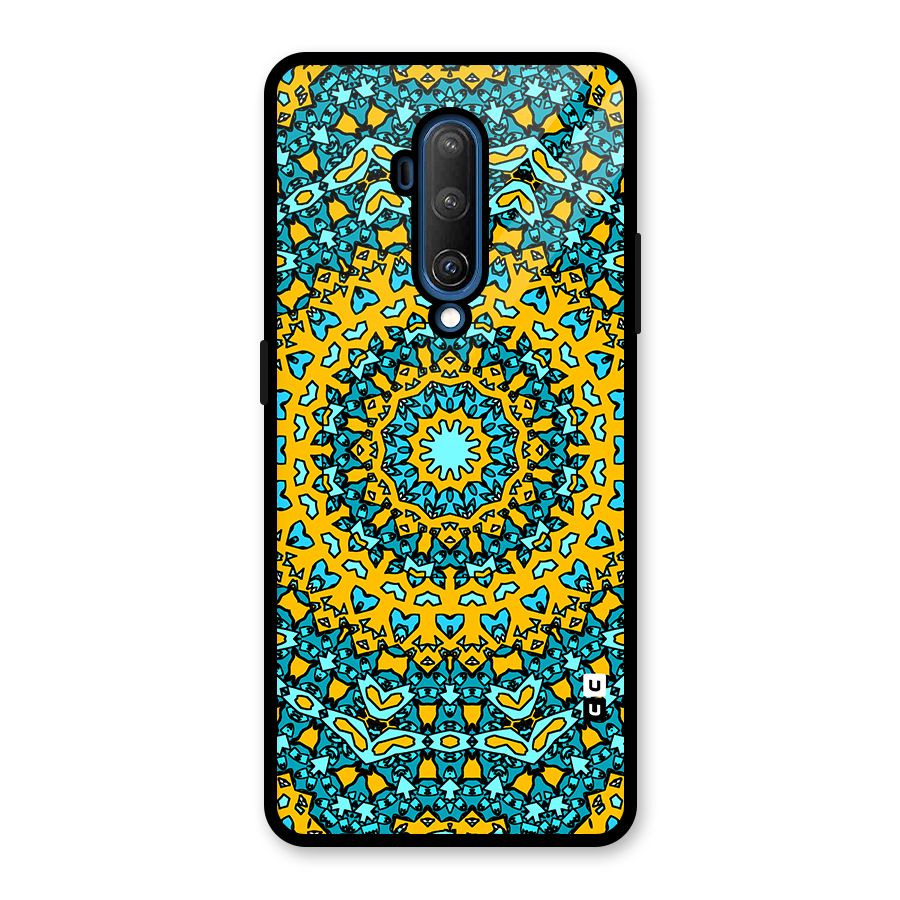 Digital Mandala Art Glass Back Case for OnePlus 7T Pro
