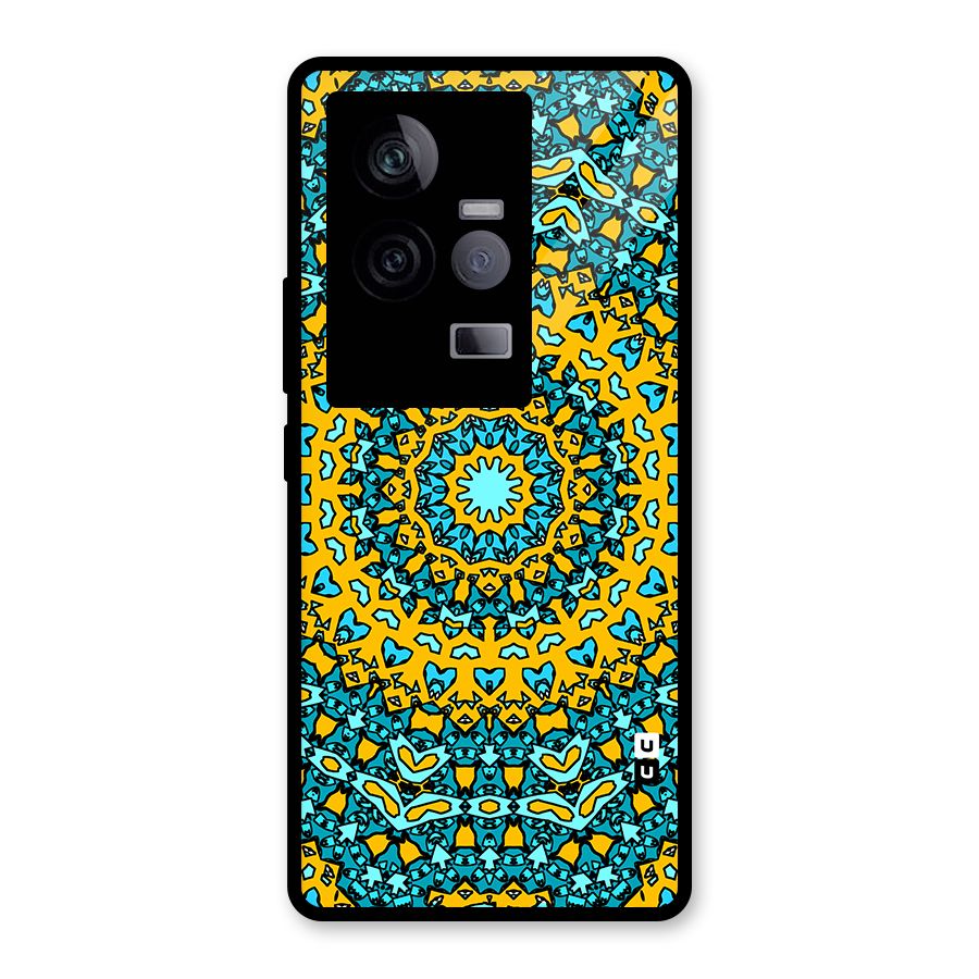 Digital Mandala Art Glass Back Case for Vivo iQOO 11 5G