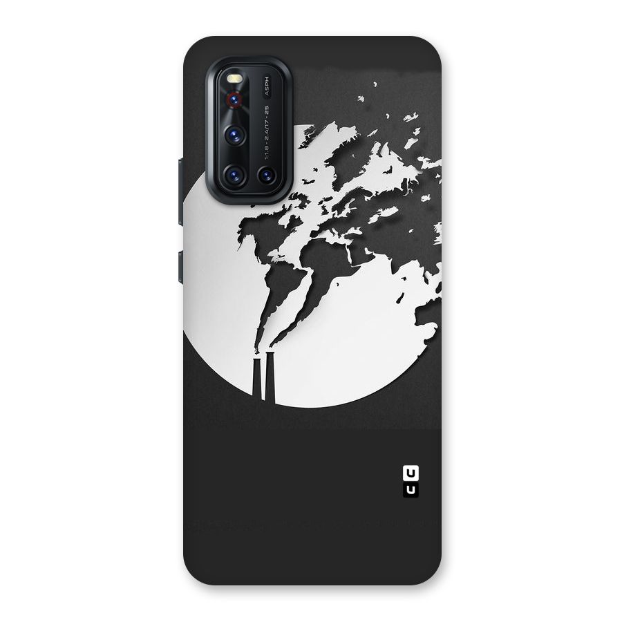 Disorted Design Black Back Case for Vivo V19