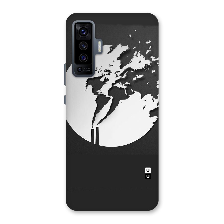 Disorted Design Black Back Case for Vivo X50