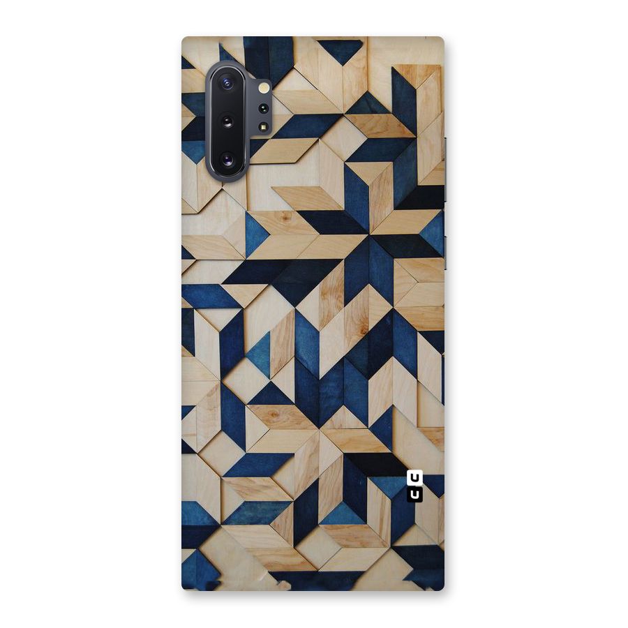 Disorted Wood Blue Back Case for Galaxy Note 10 Plus