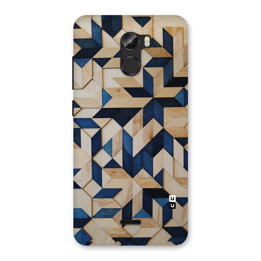Disorted Wood Blue Back Case for Gionee X1