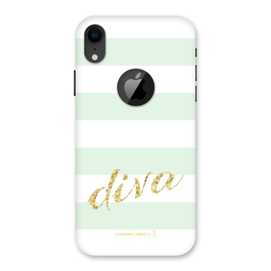 Diva Back Case for iPhone XR Logo Cut