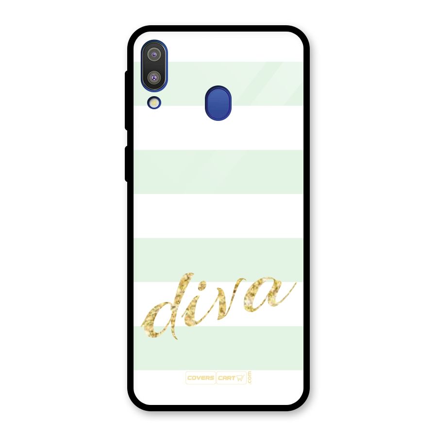 Diva Glass Back Case for Galaxy M20