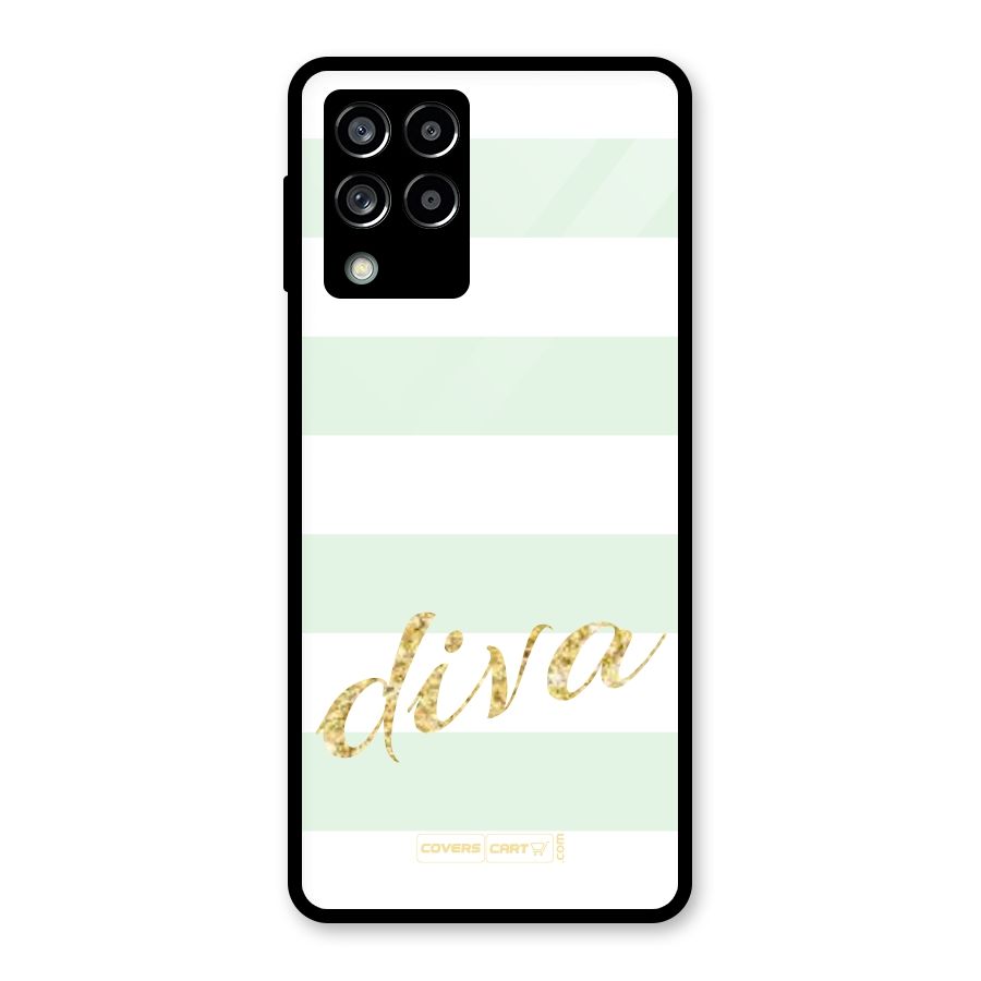 Diva Glass Back Case for Galaxy M53 5G