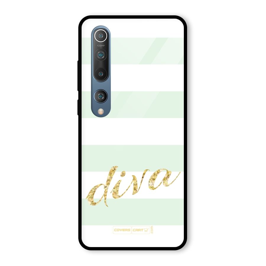 Diva Glass Back Case for Mi 10