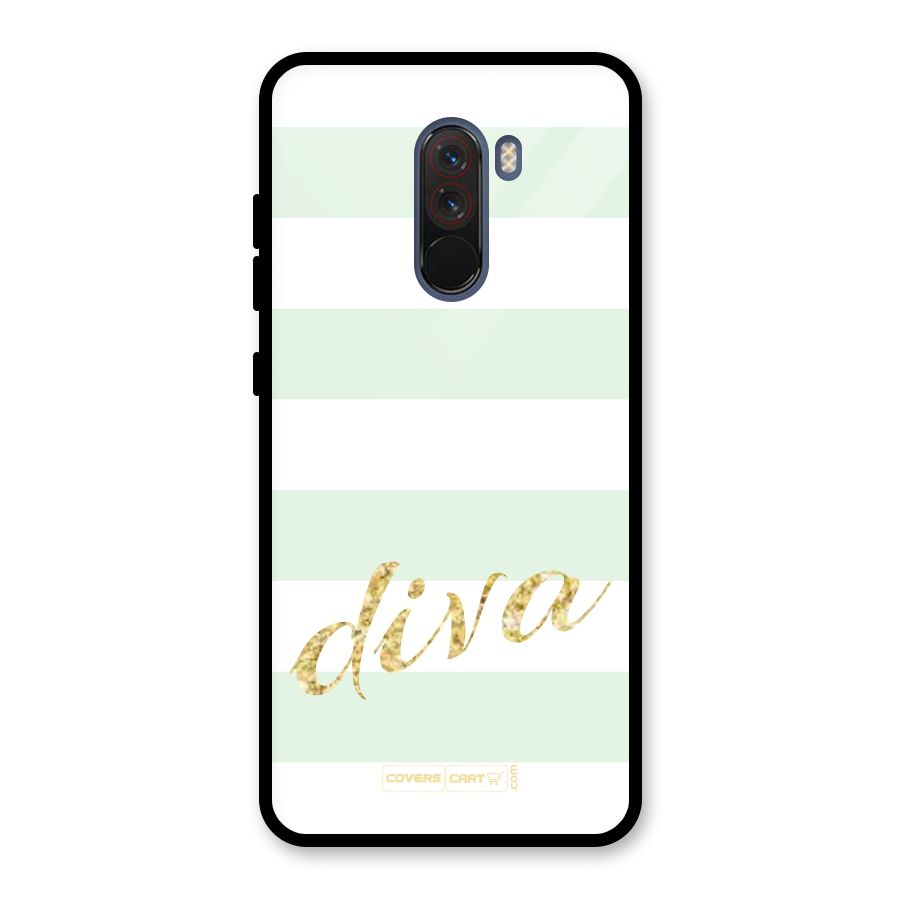 Diva Glass Back Case for Poco F1
