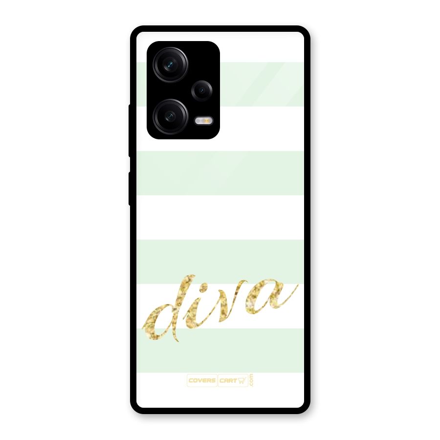 Diva Glass Back Case for Redmi Note 12 Pro