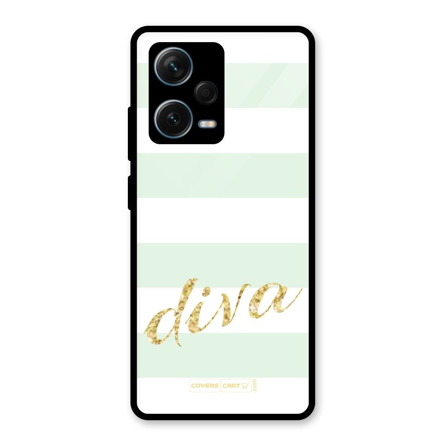 Diva Glass Back Case for Redmi Note 12 Pro Plus 5G