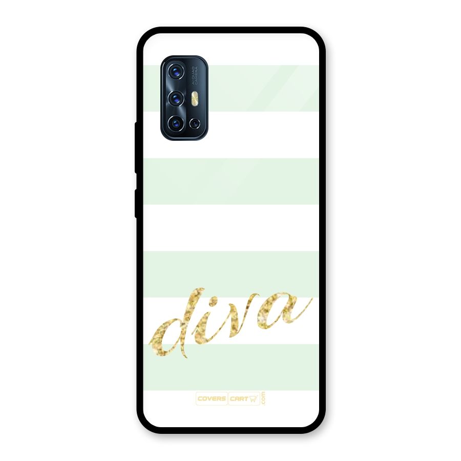 Diva Glass Back Case for Vivo V17