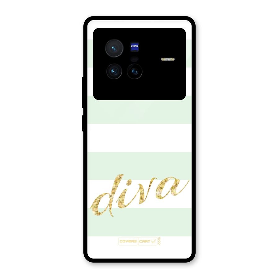 Diva Glass Back Case for Vivo X80