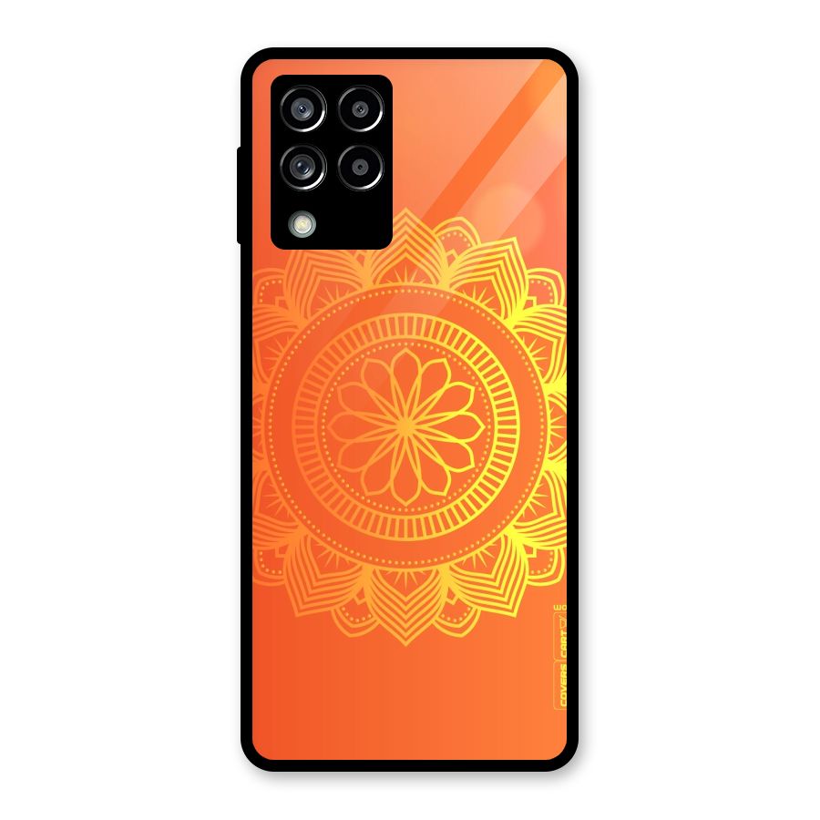 Diwali Rangoli Glass Back Case for Galaxy M53 5G