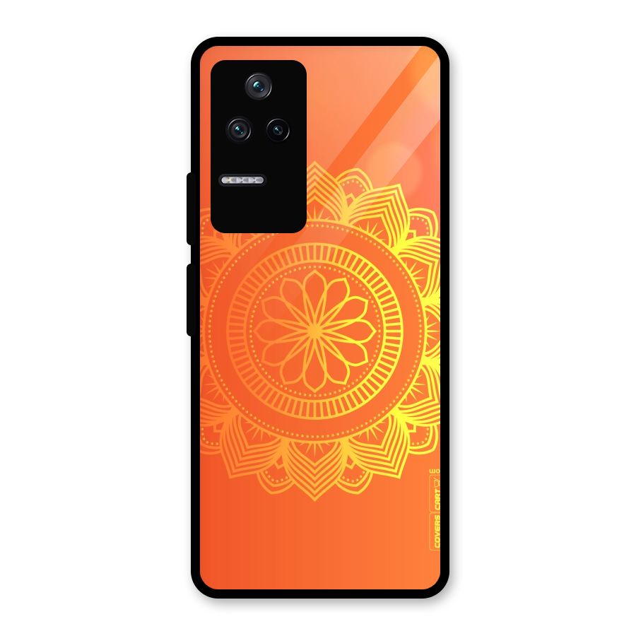 Diwali Rangoli Glass Back Case for Poco F4 5G