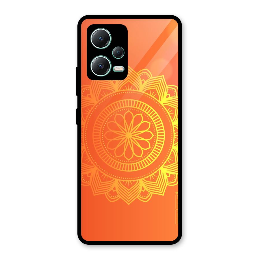 Diwali Rangoli Glass Back Case for Redmi Note 12 5G