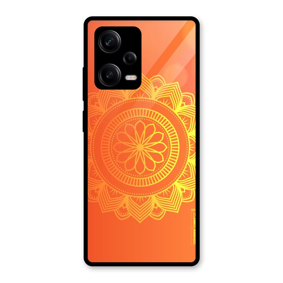 Diwali Rangoli Glass Back Case for Redmi Note 12 Pro