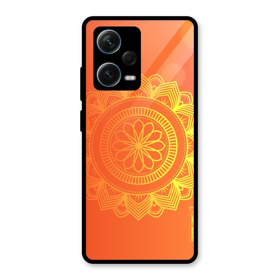 Diwali Rangoli Glass Back Case for Redmi Note 12 Pro Plus 5G