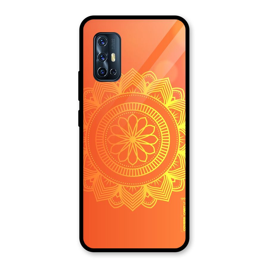 Diwali Rangoli Glass Back Case for Vivo V17