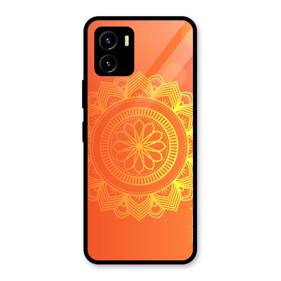 Diwali Rangoli Glass Back Case for Vivo Y15s