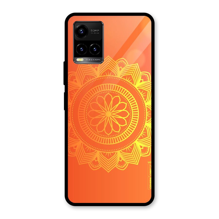 Diwali Rangoli Glass Back Case for Vivo Y21T