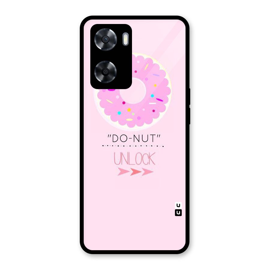 Do-Nut Unlock Glass Back Case for Oppo A57 2022