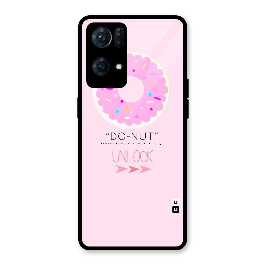 Do-Nut Unlock Glass Back Case for Oppo Reno7 Pro 5G