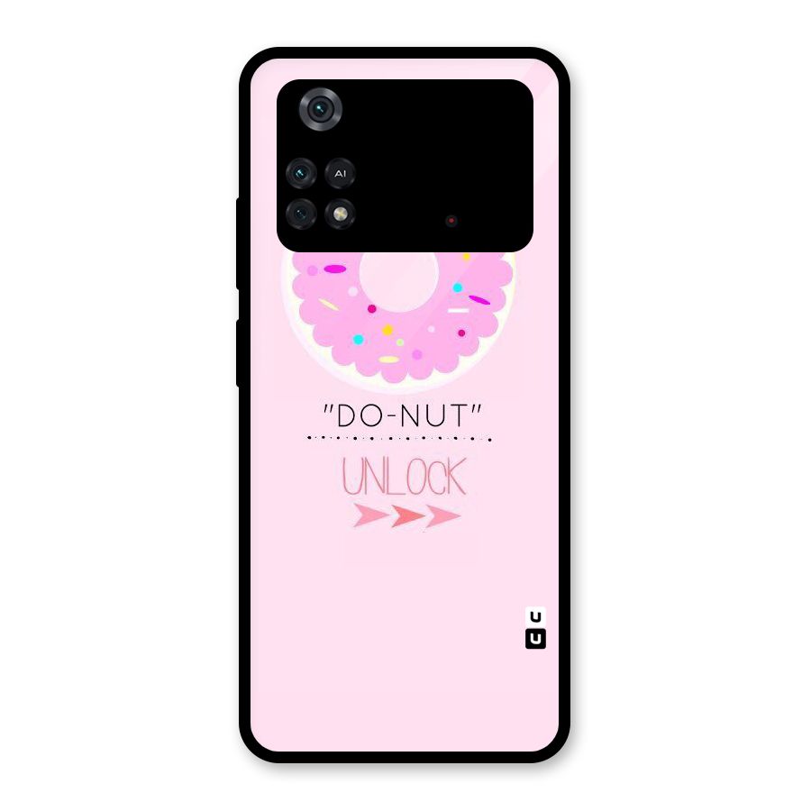 Do-Nut Unlock Glass Back Case for Poco M4 Pro 4G
