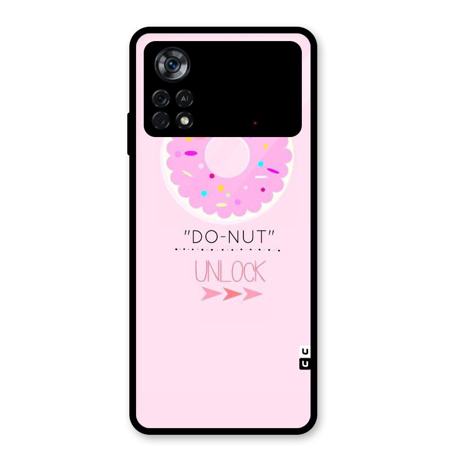 Do-Nut Unlock Glass Back Case for Poco X4 Pro 5G
