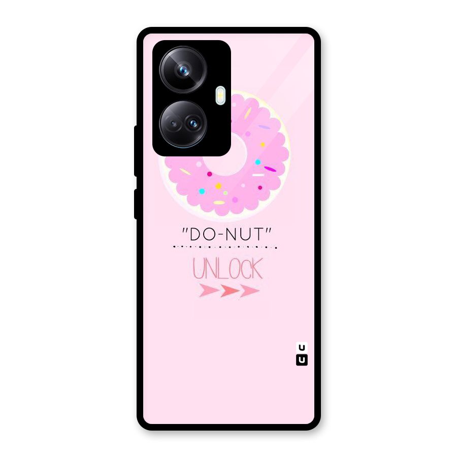 Do-Nut Unlock Glass Back Case for Realme 10 Pro Plus