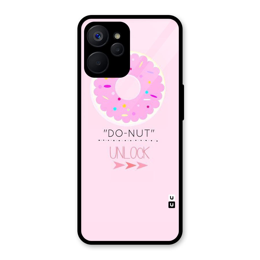 Do-Nut Unlock Glass Back Case for Realme 9i 5G