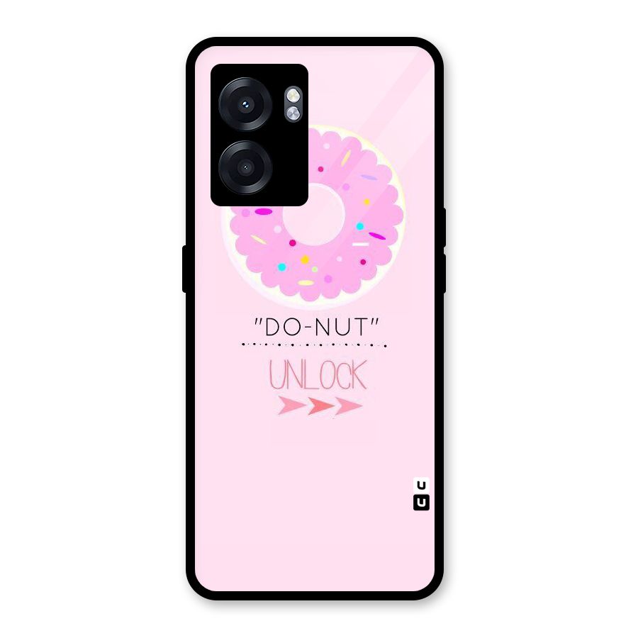 Do-Nut Unlock Glass Back Case for Realme Narzo 50 5G