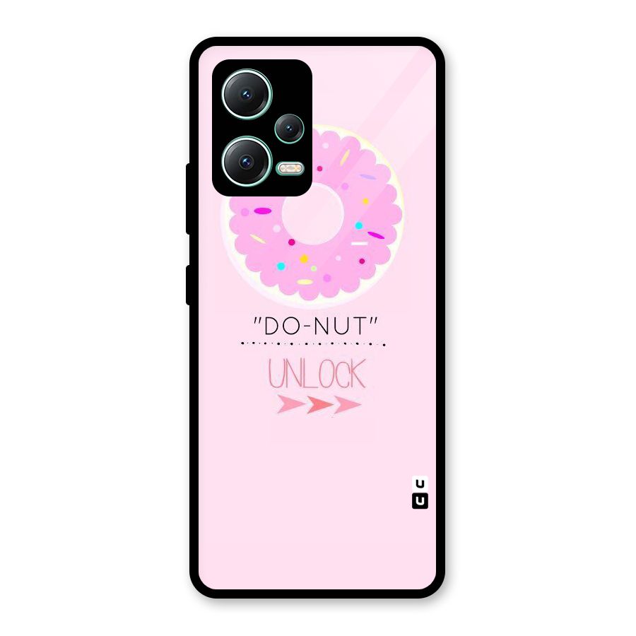Do-Nut Unlock Glass Back Case for Redmi Note 12 5G