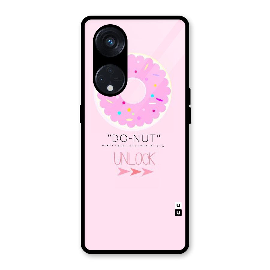 Do-Nut Unlock Glass Back Case for Reno8 T 5G