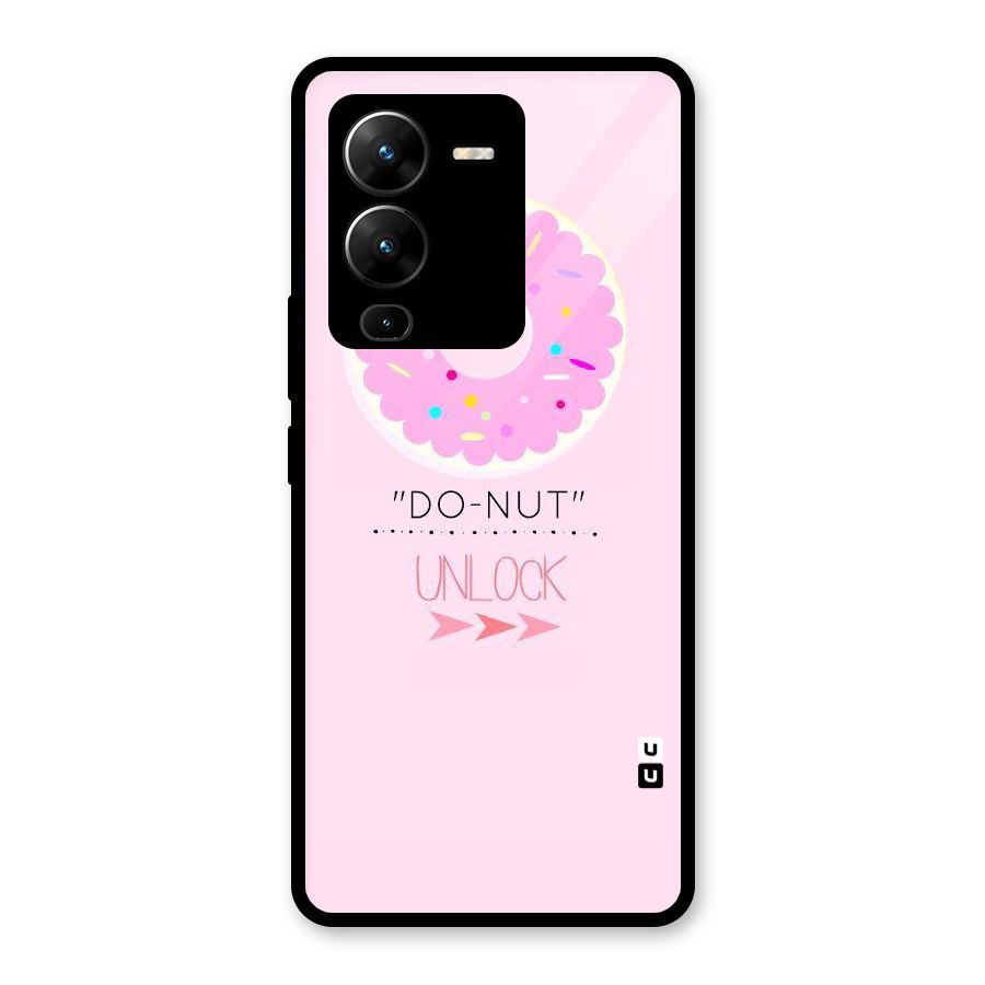 Do-Nut Unlock Glass Back Case for Vivo V25 Pro