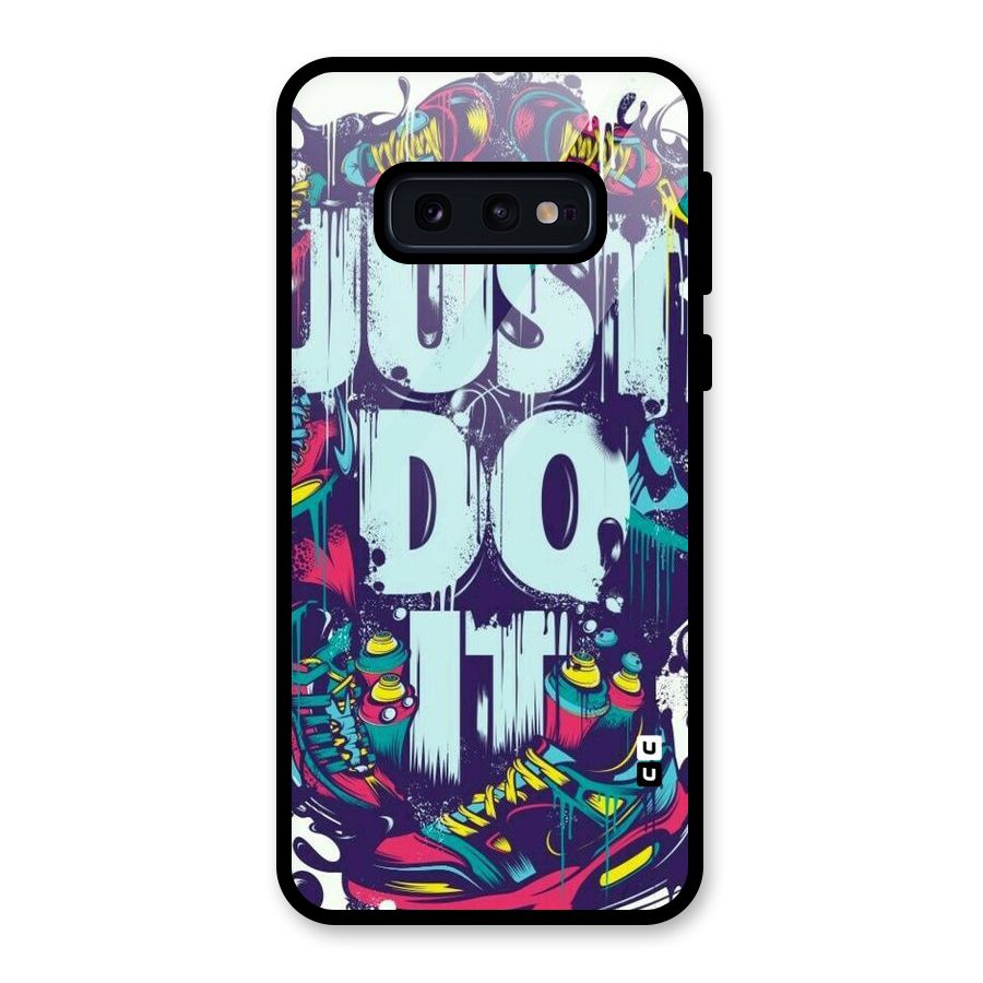 Do It Abstract Glass Back Case for Galaxy S10e