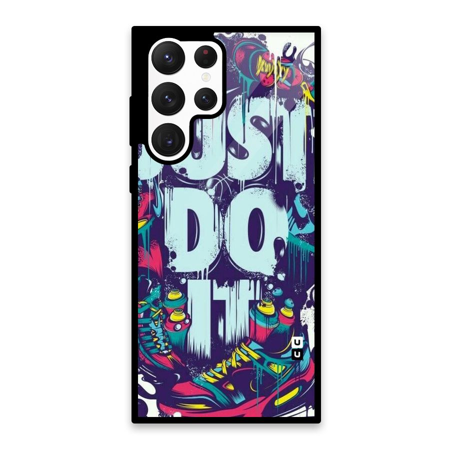 Do It Abstract Glass Back Case for Galaxy S22 Ultra 5G