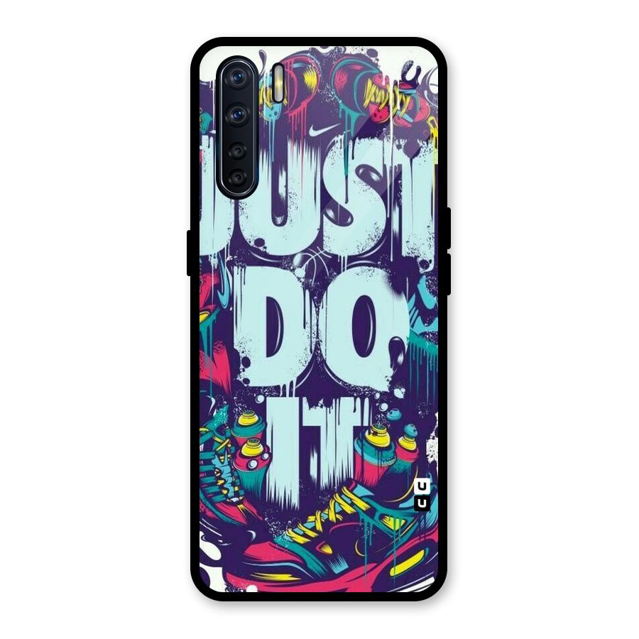 Do It Abstract Glass Back Case for Oppo F15
