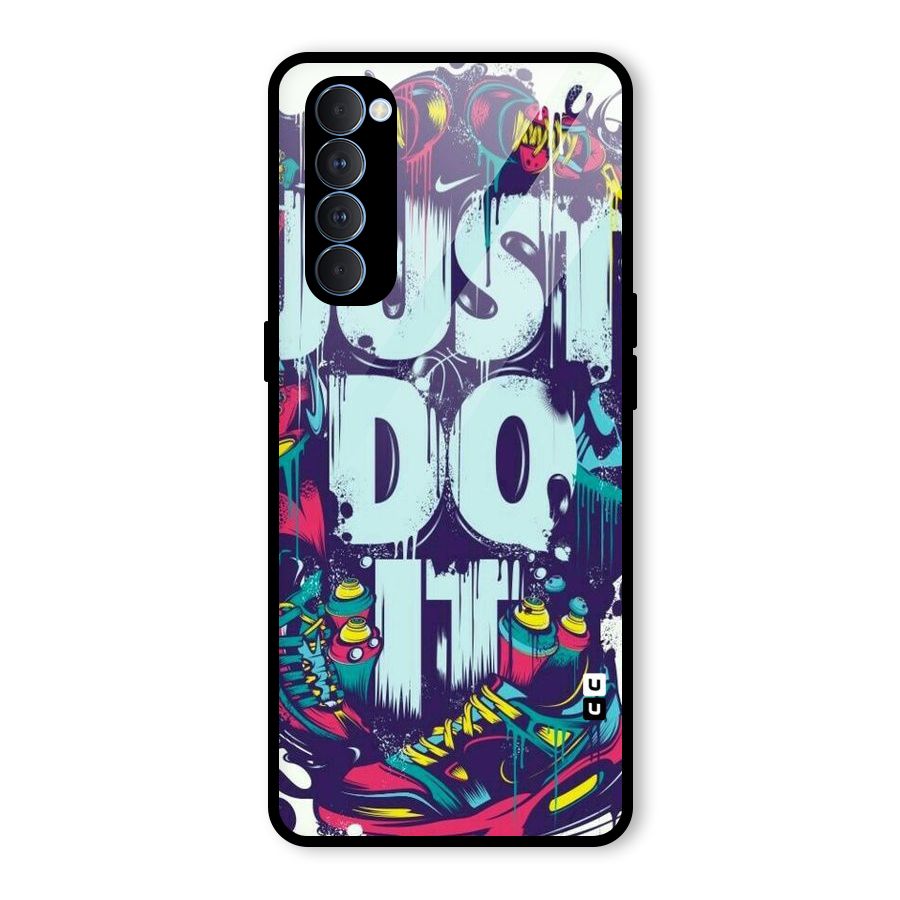 Do It Abstract Glass Back Case for Oppo Reno4 Pro